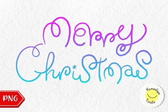 Calligraphy Merry Christmas FONT: Festive Illustrations