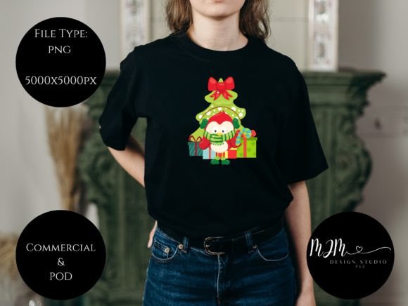 Christmas Bird Sublimation Graphic for Illustrations