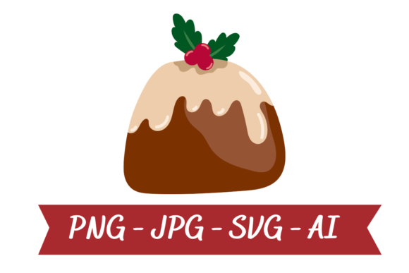 Christmas Cake Clipart: Premium Illustrations for Brands