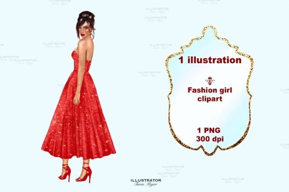 Christmas Girl Clipart: Festive Illustrations for Crafts