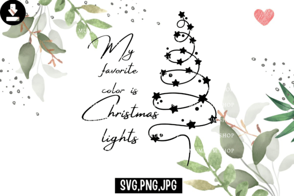Christmas Lights Sv: Festive Illustrations for Brands