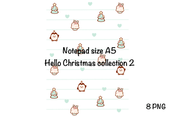 Hello Christmas Notepad A5: Festive Illustrations
