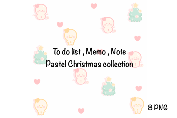 Pastel Christmas Illustrations for To Do Lists & Notes