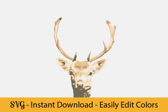 Reindeer Head SVG: Premium Illustrations for Brands