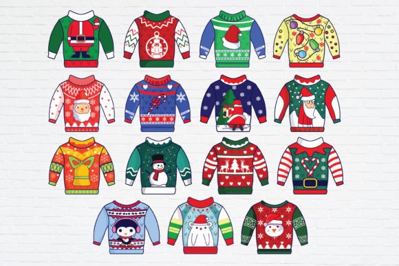 Review: Christmas Ugly Sweater SVG PNG Illustrations