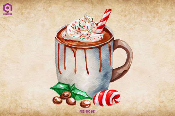 Review: Watercolor Christmas Hot Cocoa 23 for Holiday Embroidery