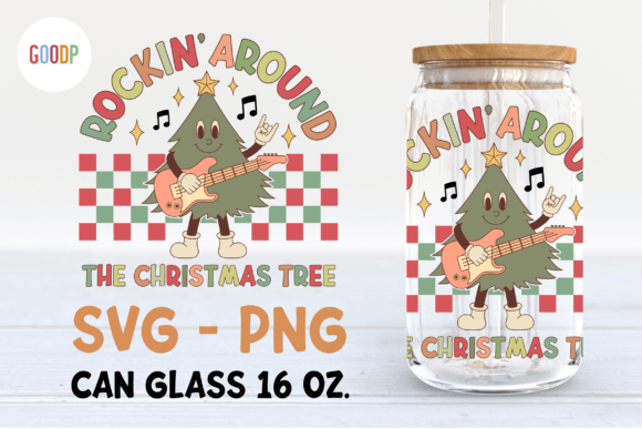 Rockin Around the Christmas Tree Svg: Festive Illustrations