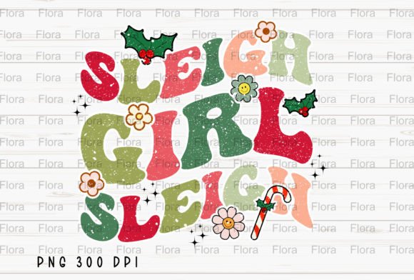 Sleigh Girl Sleigh Retro Christmas PNG: A Designer's Review