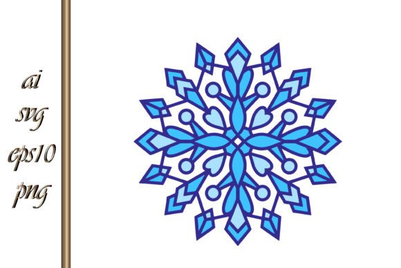 Snowflake Christmas and Winter Xmas Illustrations Review